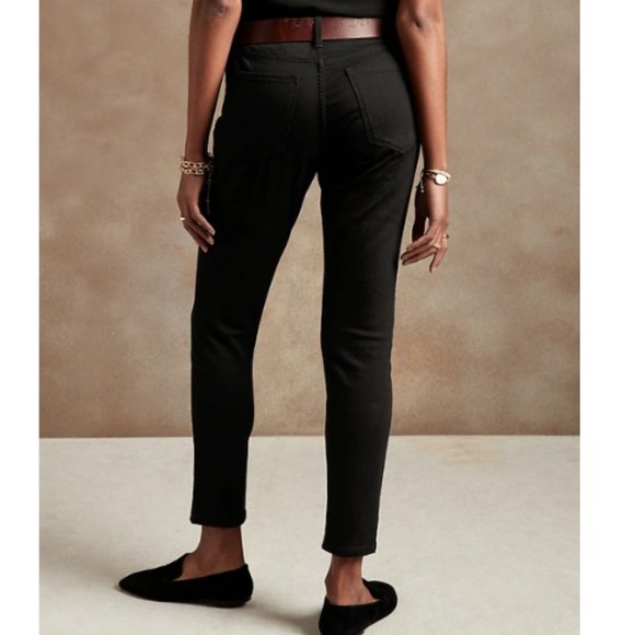 NWT Banana RepF High Rise Fade Resist Skinny Jean 28P / 6P Black F150 - Picture 3 of 4